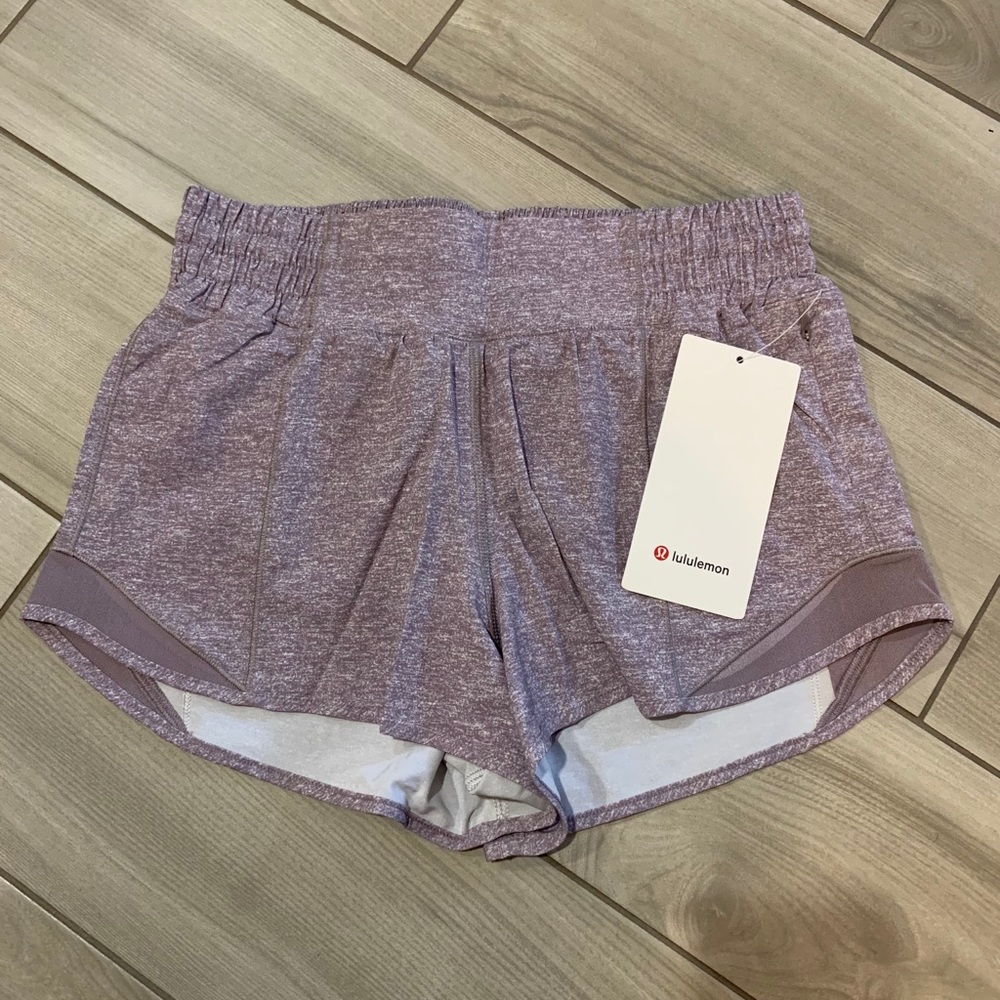Lululemon Hotty Hot HR Short 2.5” Heather Violet - Picture 3 of 4
